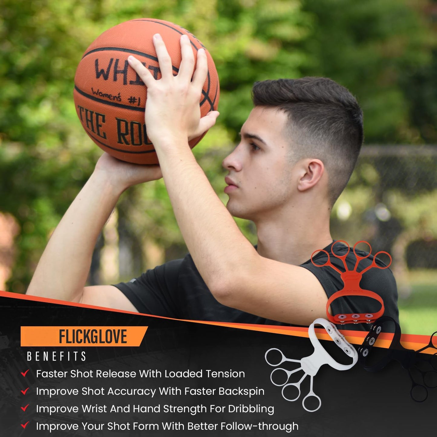 Flick Glove Basketball Shooting Aid Training Equipment for Improving Shot