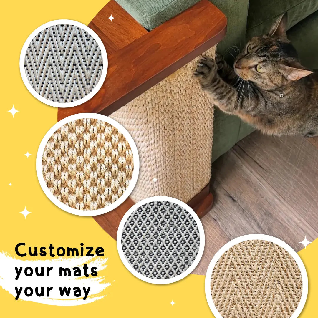 Corner End Table with Cat Scratch Panel