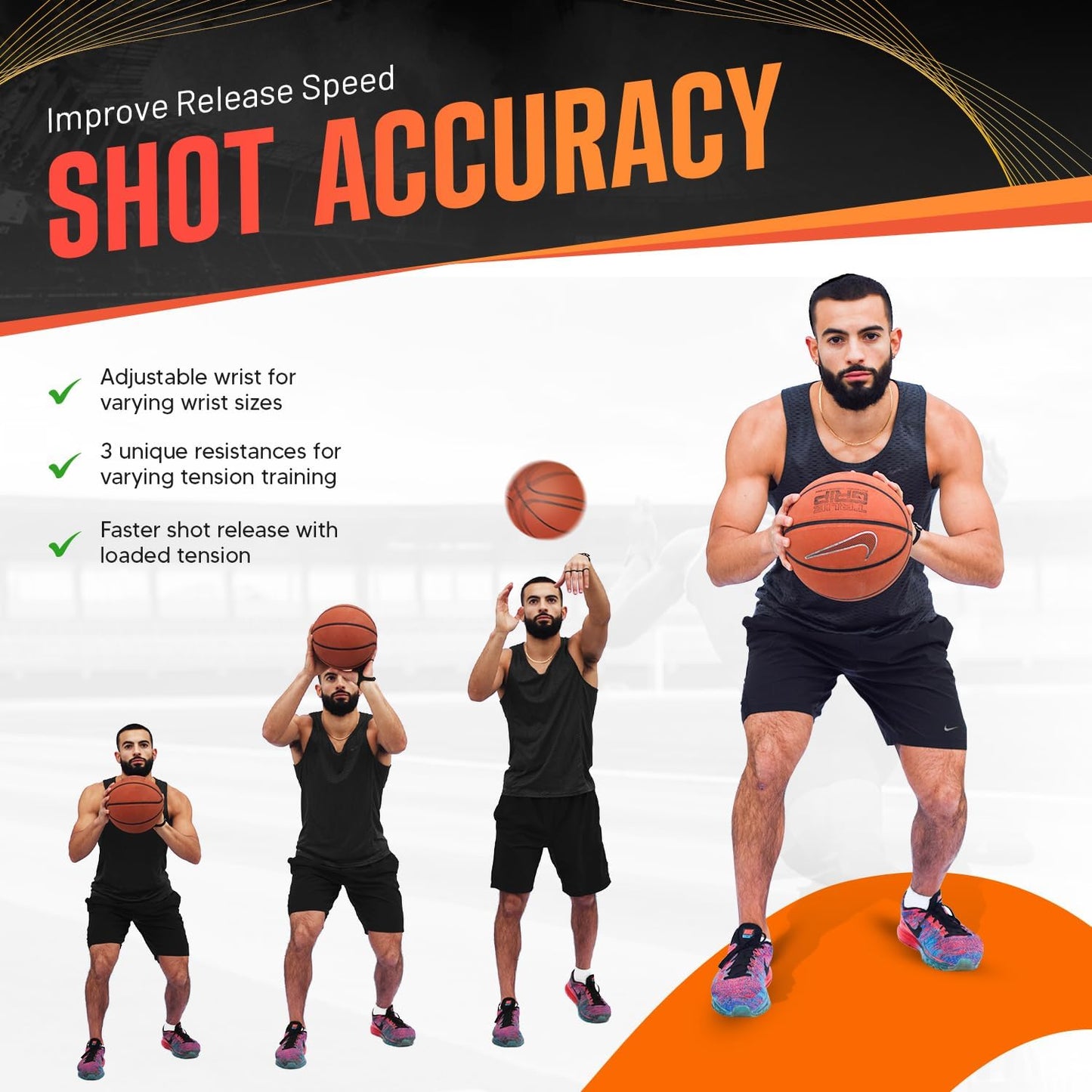 Flick Glove Basketball Shooting Aid Training Equipment for Improving Shot